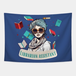 The Librarian Assistant funny Tapestry