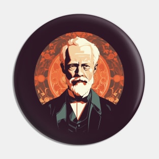 Pyotr Tchaikovsky's portrait in the Art Nouveau style Pin