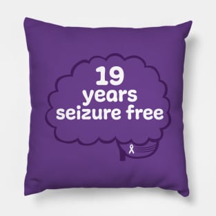 19 Years Seizure Free Pillow