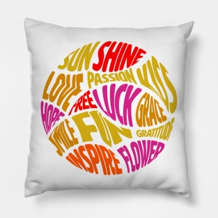 Groovy circle Pillow