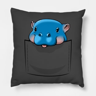 Baby Hippo in your pocket Pillow