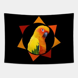 Sun Conure Geometrical Sun Design Tapestry