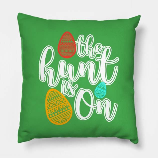 Egg hunt T-Shirt Easter Sunday great gift for any kid Pillow by biNutz