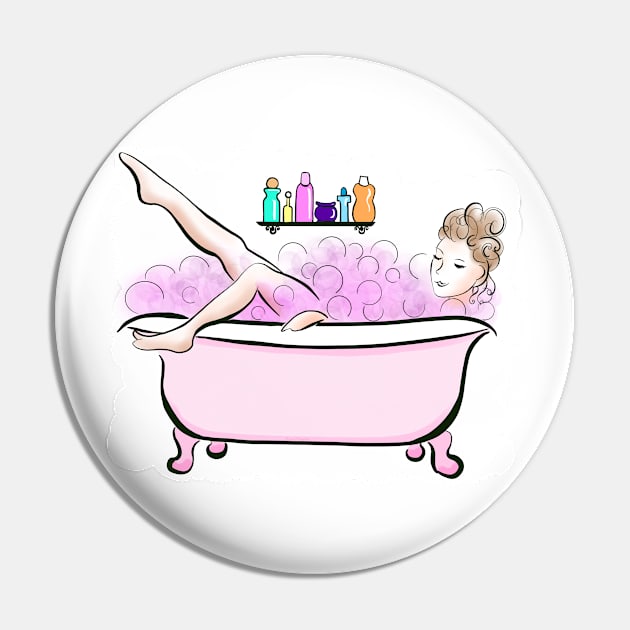 Bubbly Bubble Bath Pin by MamaODea