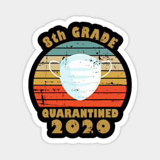 8th Grade Quarantined Face Mask 2020 8th Grade Graduation Magnet