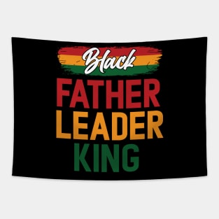 Black Father Leader King Pan African Colors Tapestry