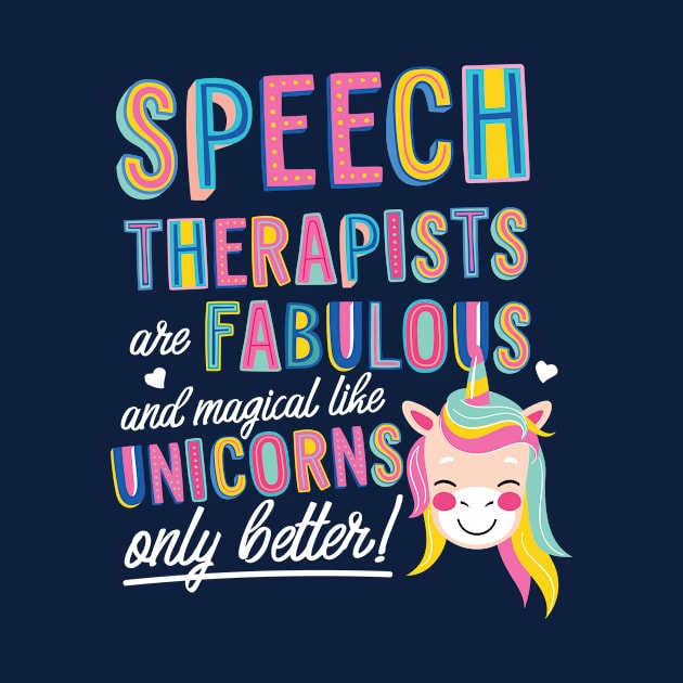Speech Therapists are like Unicorns Gift Idea by BetterManufaktur
