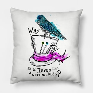 Why is a Raven Like a Writing Desk Pillow