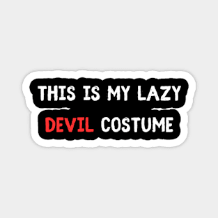 lazy devil costume, Halloween, carnival Magnet