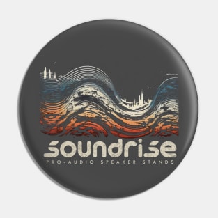 Soundwaves Sunset Pin