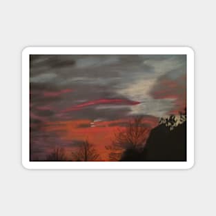 Pastel Sunrise Magnet