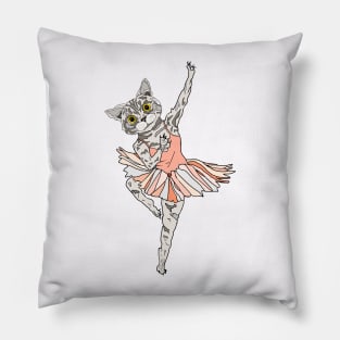 Cat Ballerina Tutu Pillow