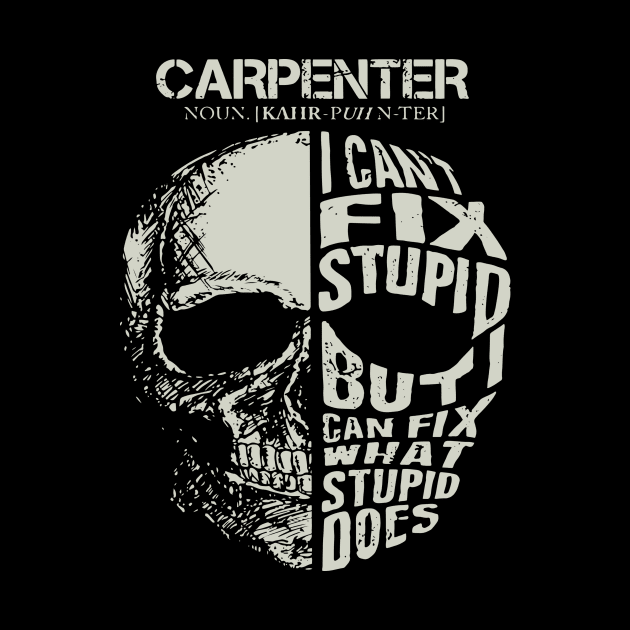 Skull Carpenter Can Fix What Stupid Does Costume by Pretr=ty