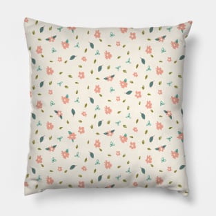 Pencil floral - cream Pillow