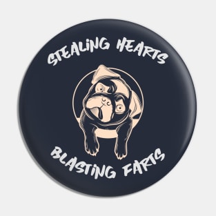 Stealing Hearts Blasting Farts Pin