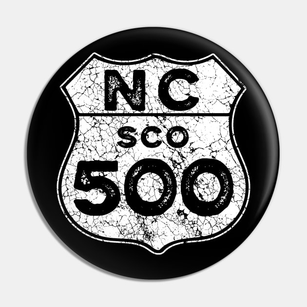 North Coast 500 Scottish Coast Vintage Driving Road Sign Pin by ScienceNStuffStudio