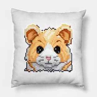 Head animal pixel art Pillow