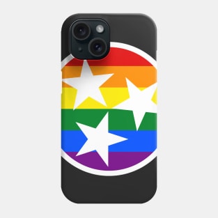 Tennessee Flag Symbol - Rainbow Phone Case