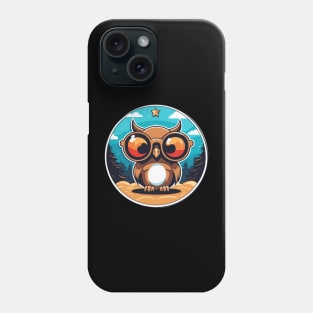 Owl Christmas Drawing Phone Case