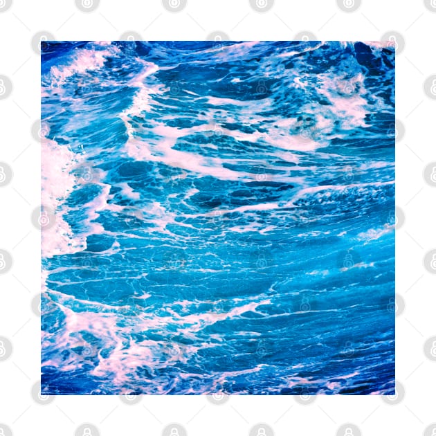 Blue Ocean Waves by ChristianShirtsStudios