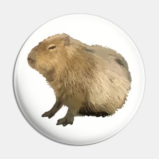 Cute capybara Pin