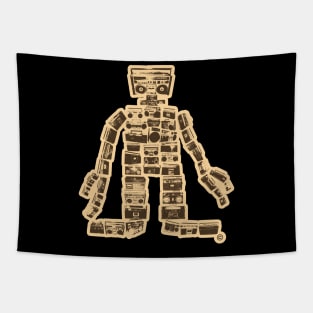 „Boombastic Giant“.  Gigantic Hip Hop Robot. Boombox Monster. Tapestry