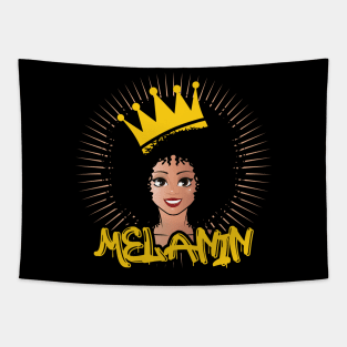 Afro Queen Poppin Black Queen Gift Tapestry