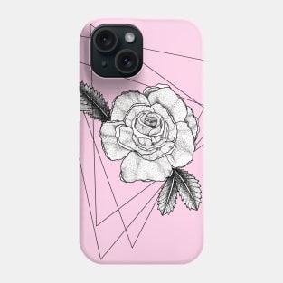 Pointillism flower Phone Case