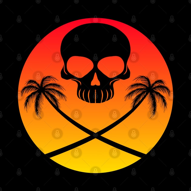 Skull Sunset by Altered Vision Graphics