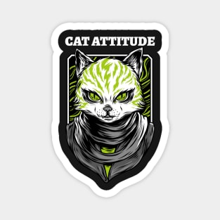 Angry cat attitude Magnet