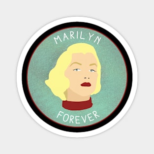 Marilyn Forever - Marilyn Monroe Tribute Design, Textured Blue Background Magnet