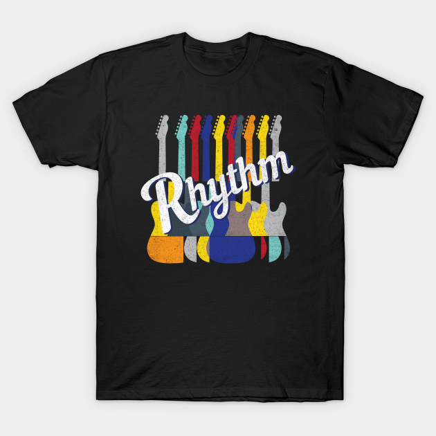 Discover Rhythm Electric Guitars Retro Style - Rhythm Guitar - T-Shirt