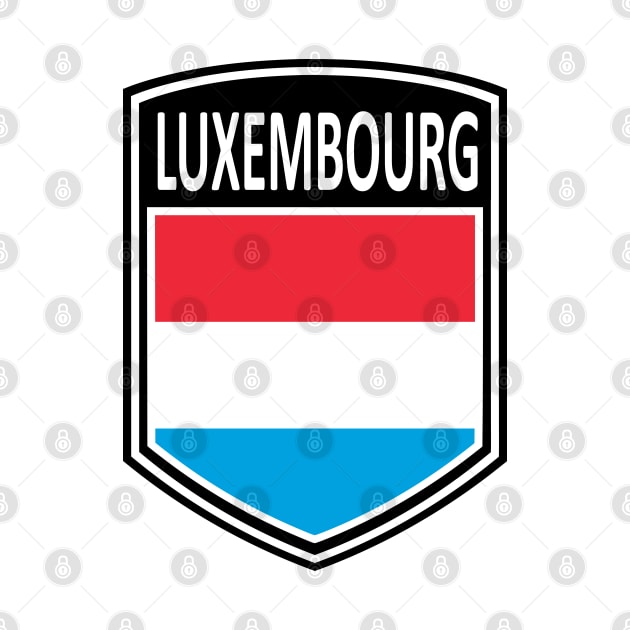 Flag Shield - Luxembourg by Taylor'd Designs