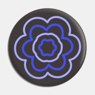 Blue flower Pin