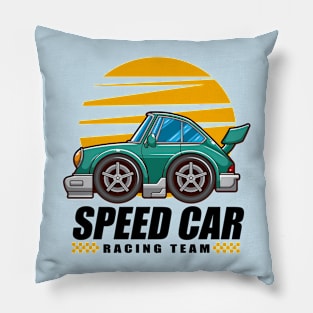 Mini Speed Car Racing Team Pillow