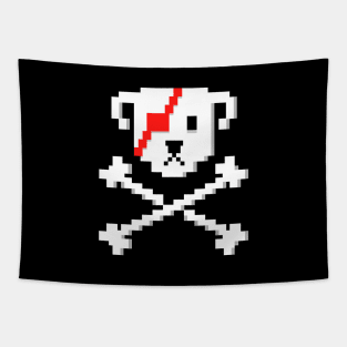 Pixel Pirate Dog Tapestry