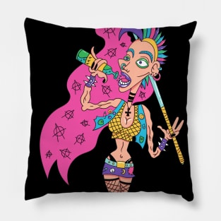 punk girl Pillow