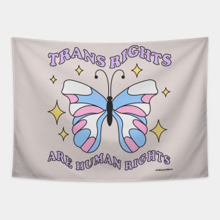 trans rights butterfly Tapestry