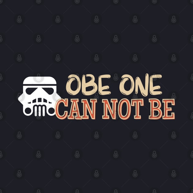 OBE ONE CANNOT BE by Kikapu creations