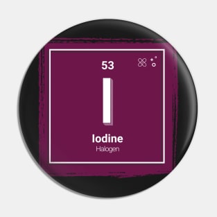 The periodic table - Iodine Pin