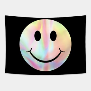 Happy trippy face Tapestry