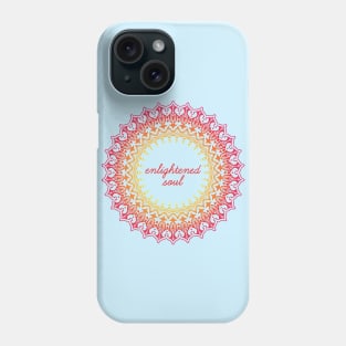 Enlightened Soul - Meditation Mandala Print Design GC-092-17 Phone Case