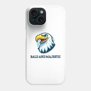 Bald and Majestic Eagle illustration Phone Case