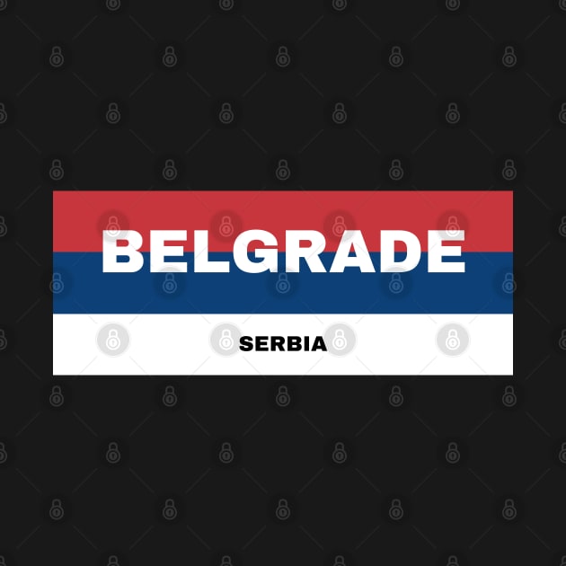 Belgrade City in Serbian Flag Colors by aybe7elf