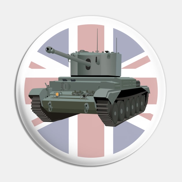 Challenger WW2 British Tank Pin by NorseTech
