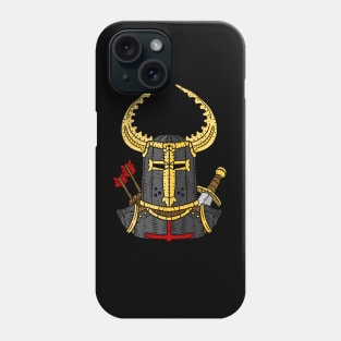 crusader helmet. medieval knight. Phone Case