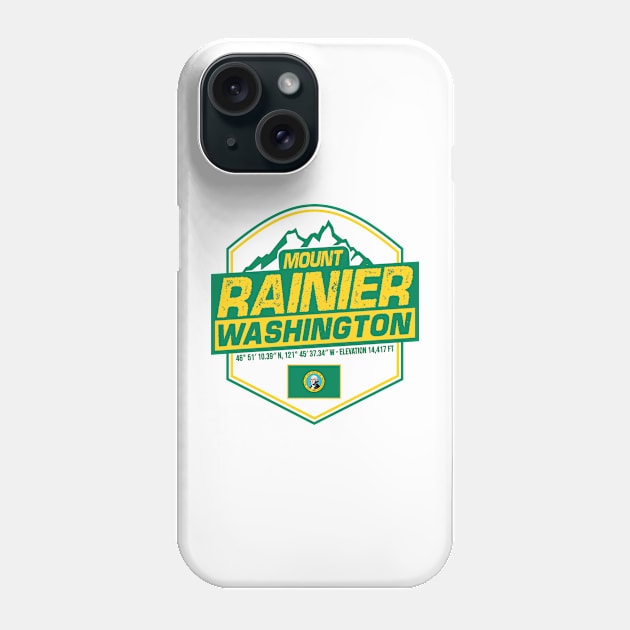 Mount Rainier Hiking Climbing Skiing Camping Phone Case by zap