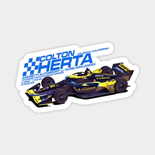 Colton Herta 2022 (blue) Magnet