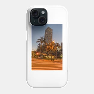 Big skyscraper in Honolulu Phone Case