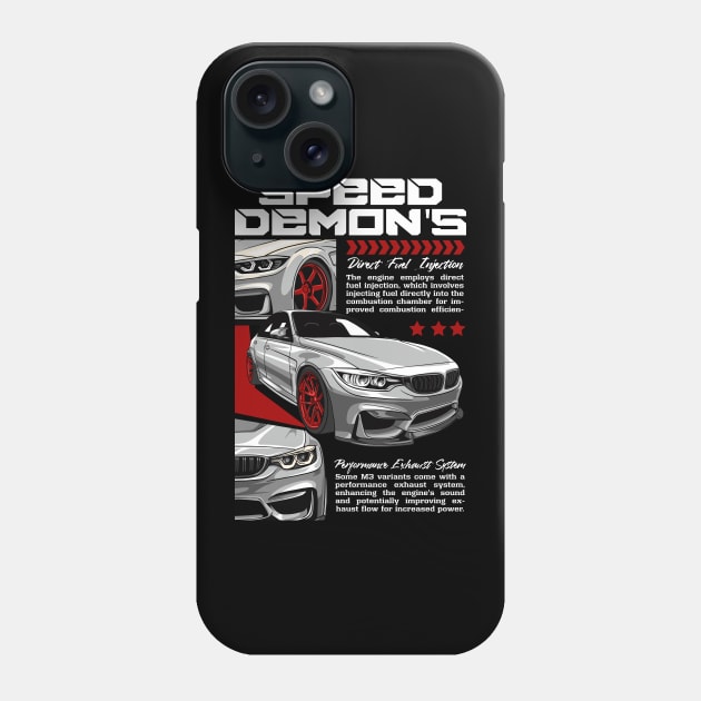 M3 F80 Speed Demon's Phone Case by Harrisaputra